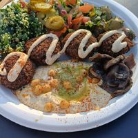Ra-falafel plate at Cvi Parkas in Vilnius