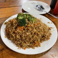 Vegetarian Chinese rice (don’t think it includes egg by default but still asked for without just in case)  at Restaurante Caimito in Granada