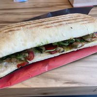Panini with roasted veg and pesto  at BER - NU Made with Love - T1 in Berlin