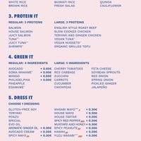 Menu   at Poke House in Verona