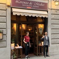 The friendly staff  at Lorenzo de' Medici in Florence