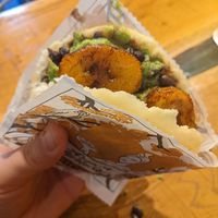 Vegan arepa at Arepera Maracay in Zagreb