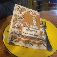 The company logo! at Arepera Maracay in Zagreb