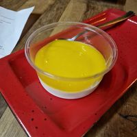 Manga panne cotta at Arepera Maracay in Zagreb