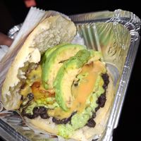 Vegan arepa at Arepera Maracay in Zagreb