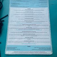 Lunch menu  at Southsea Beach Cafe in Southsea