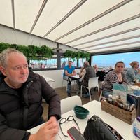 Interior with sea views at Southsea Beach Cafe in Southsea
