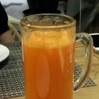 Carrot juice at Jing Fun Vegetarian in Beijing