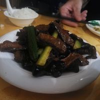 Steak strips at Beijing Zheng Long Zhai in Beijing