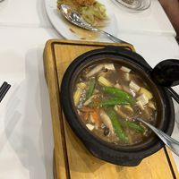 Iceberg Lettuce with Seaweed Meat Floss and Claypot White Tofu   at Bodhi Tree Vegetarian Cafe - 菩提树 in Penang