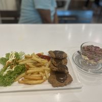 Black pepper Pork Ribs & Rose Tea   at Bodhi Tree Vegetarian Cafe - 菩提树 in Penang