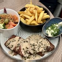 Redefine steak with peppersauce  at Lento in Antwerpen