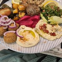 Vegan platter at Beyrouth in Dunkirk