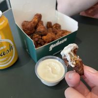 Cauliflower wings   at Garbanzo in Copenhagen