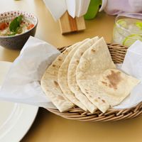 Pita bread  at Rincon Arabe in Ensenada