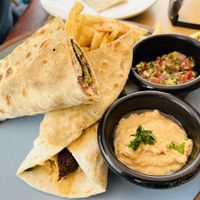 Falafel wrap 😋   at Rincon Arabe in Ensenada