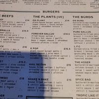 burger options at Lebowskis in Glasgow