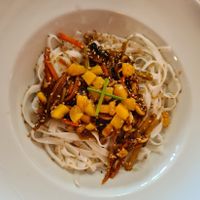 Vegan   rice noodles at Max Garden in Santa Cruz