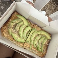 Toast mit Avocado (To Go)  at Max Garden in Santa Cruz