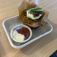Vegan savoury muffinns  at Wild Pear Kitchen in New Plymouth
