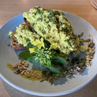 Scrambled tofu   at Wild Pear Kitchen in New Plymouth