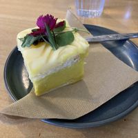 Custard slice  at Wild Pear Kitchen in New Plymouth