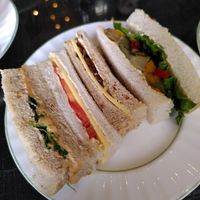 The four types of sandwich (April 2022) at Oulton Hall Hotel in Leeds