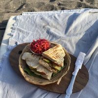 Vegan panini  at Hostal Mano a Mano in Las Penitas