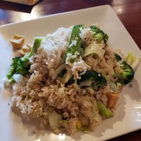 Fried rice with tofu and broccoli at Thai Taste in Charlotte
