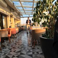 Modern setting, indoor seating available   at Estro in Cairo