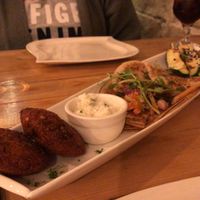 Vegan platter  at Brooks in Ilkley