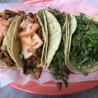 2 al pastor and 2 asada de soya 🤗 at Indio 2 in Chicago