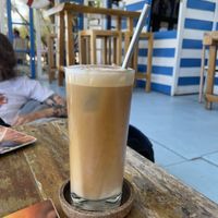 Almond iced coffee  at Le Kiosque Boulangerie Francaise in Koh Samui