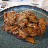 Tagliata di seitan con porcini at Antica Locanda Luigina in Mattarana