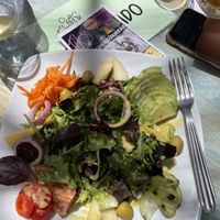 Mixed salad without tuna and eggs  at Tito's in Mojacar