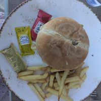 Beyond burger (unfortunately served with regular mayo on the side) at Tito's in Mojacar