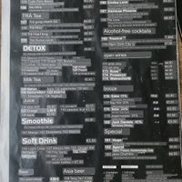 Menu auto-translated English   at Vegan 1983 in Erfurt