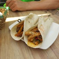 Tacos veganos at La Tarara de Guaso in Huesca