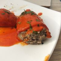 Pimiento relleno de negrillas at La Tarara de Guaso in Huesca
