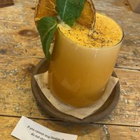 Liquid gold (dreamy!)  at VIBE Plant Based Cafe & Restaurant in Douglas