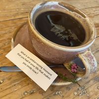 Americano, with a side of repressed memories   at VIBE Plant Based Cafe & Restaurant in Douglas