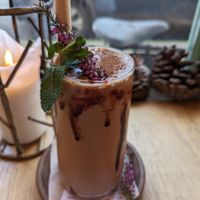 Snickerdoodle smoothie at VIBE Plant Based Cafe & Restaurant in Douglas
