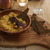 Hummus at VIBE Plant Based Cafe & Restaurant in Douglas