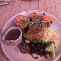 Sunday roast at VIBE Plant Based Cafe & Restaurant in Douglas