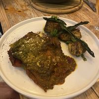 Manx Lasagne  at VIBE Plant Based Cafe & Restaurant in Douglas