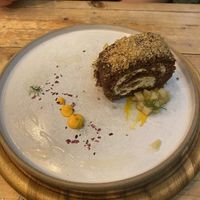 Carrot cake Swiss roll  at VIBE Plant Based Cafe & Restaurant in Douglas
