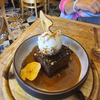 Sticky Toffee Pudding at VIBE Plant Based Cafe & Restaurant in Douglas