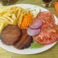 Vegan Burger Meal at Faísca in Santana