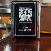 The Vegetarian Butcher at the counter. at Faísca in Santana