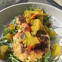 Crab cakes   at HoopHouse in Bordentown